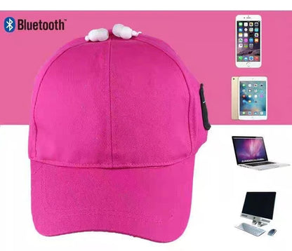 Outdoor Sports Baseball Cap with Visor Wireless Bluetooth Hands-free Music Headphone Hat