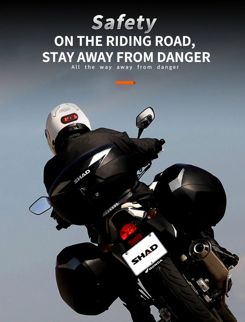 Moto Helmet light Luces Para Casco Bike Taillight Motorcycle Bicycle Helmet Safety Signal Warning Rear Lamp Waterproof LED Light