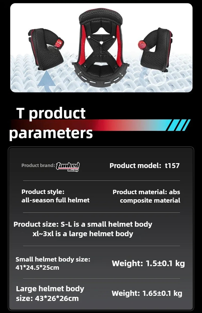TANKED Motorcycle Helmet DOT ECE2206 Helmets Street Racing Capacete Pink Visor Double D Buckle Women Casco Moto S M  LCascos