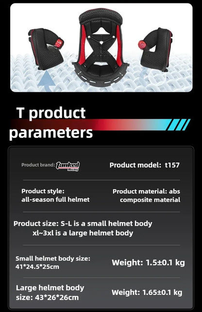 TANKED Motorcycle Helmet DOT ECE2206 Helmets Street Racing Capacete Pink Visor Double D Buckle Women Casco Moto S M  LCascos