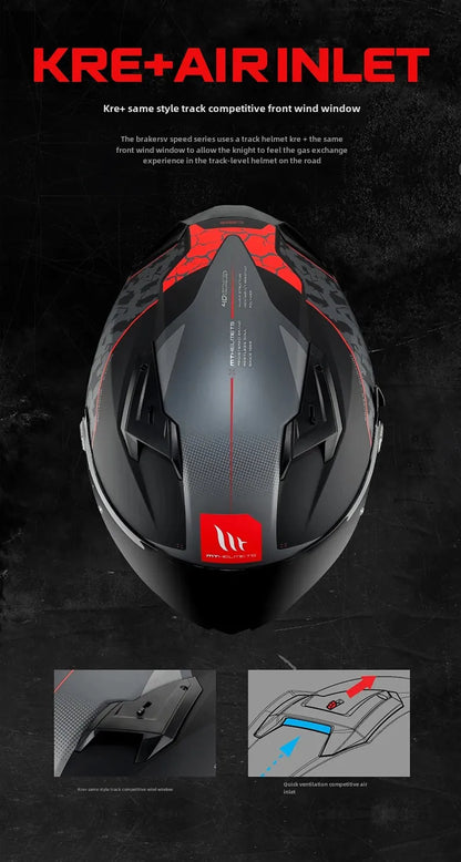 New MT Braker SV Motorcycle Helmet ECE DOT Certification Full face Double lens Racing off-road Helmet Capacetes Cascos Para Moto