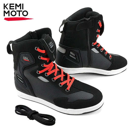 Motorcycle Summer Riding Shoes Men Riding Casual Short Boots  Anti-collision Reflective Protection Durable Equipments Moto Gear