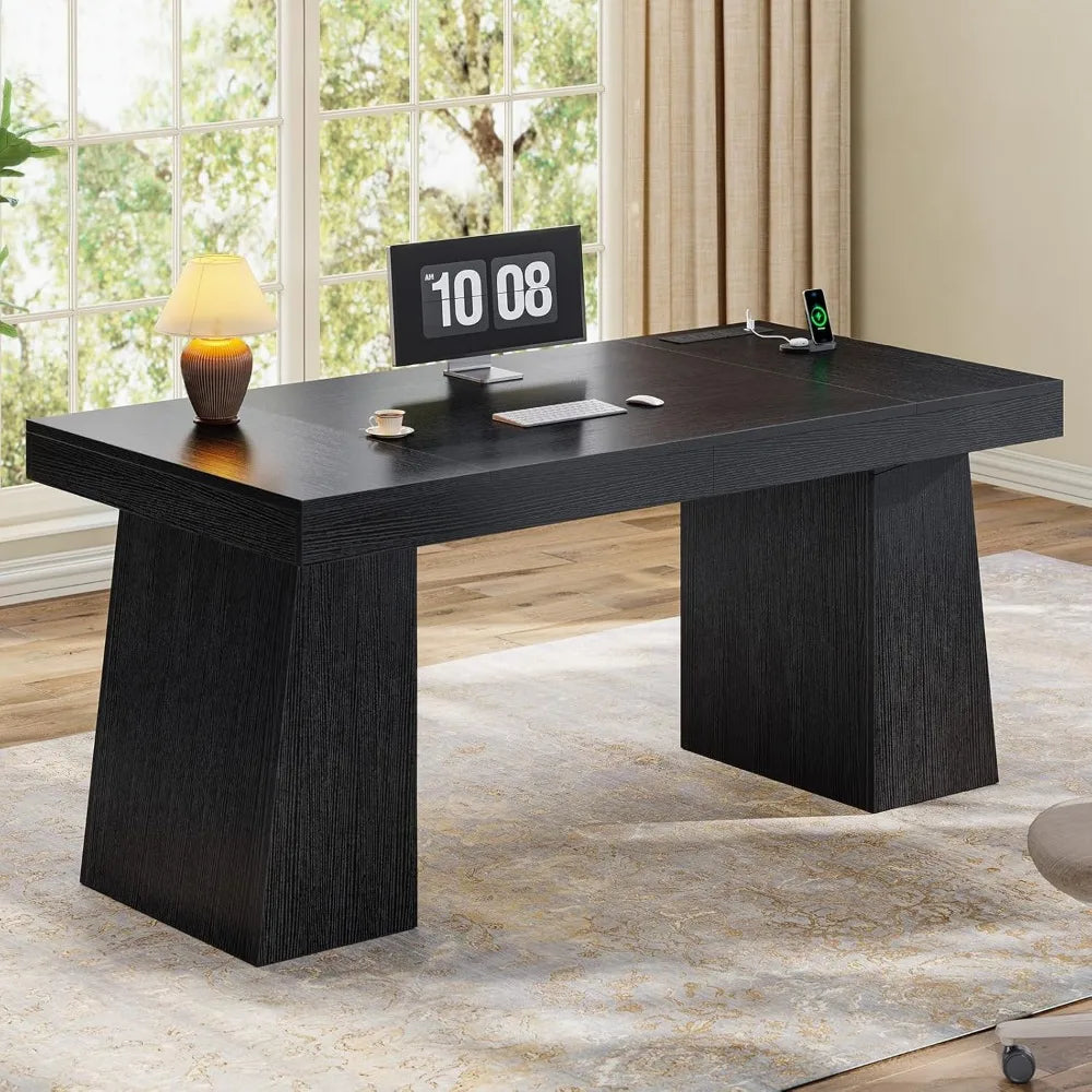 Executive Desk with Power Outlets,Desks with Storage Cabinet,Computer Desks Workstation Desk Conference Table,Customized