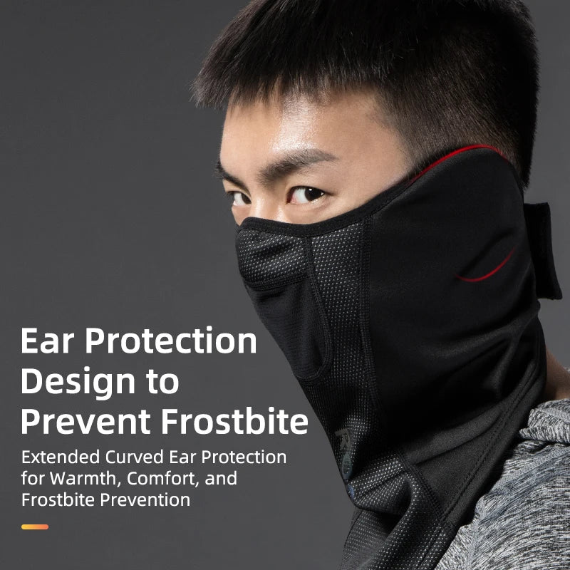 ROCKBROS Winter Warm Bike Full Face Mask Breathable Windproof Fleece MTB Road Bicycle Scarf Masks Ski Motorcycle Cycling Mask