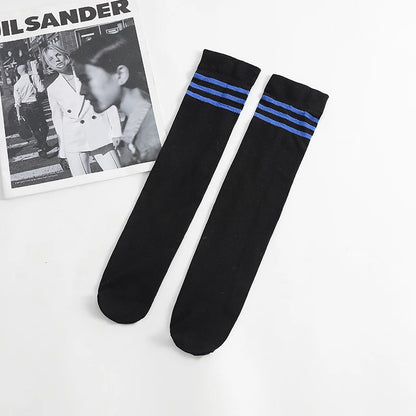 Spring/autumn over the knee socks kids baby girl Boy Football Stripes velvet school dance long toddler stocking calcetines rayas