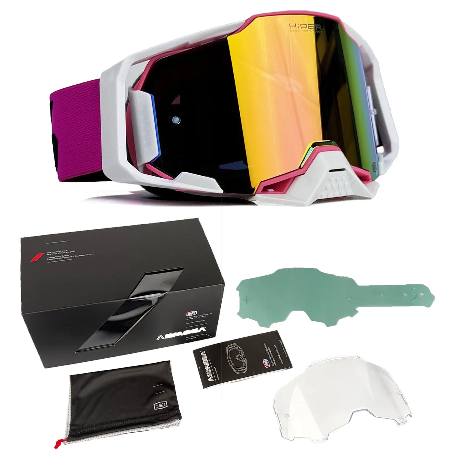 Motorcycle Goggles Set Off Road Riding Dustproof Windproof Sports Glasses for Men MX ATV Cycling Ski Snowboard Protective New