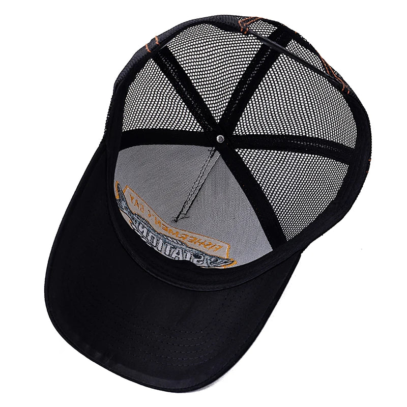 Hot Sale Unisex Summer Fishing Cap Breathable Mesh Trucker Hat Men Women Big Fish Fisherman Sports Snapback Hat Outdoor Cap