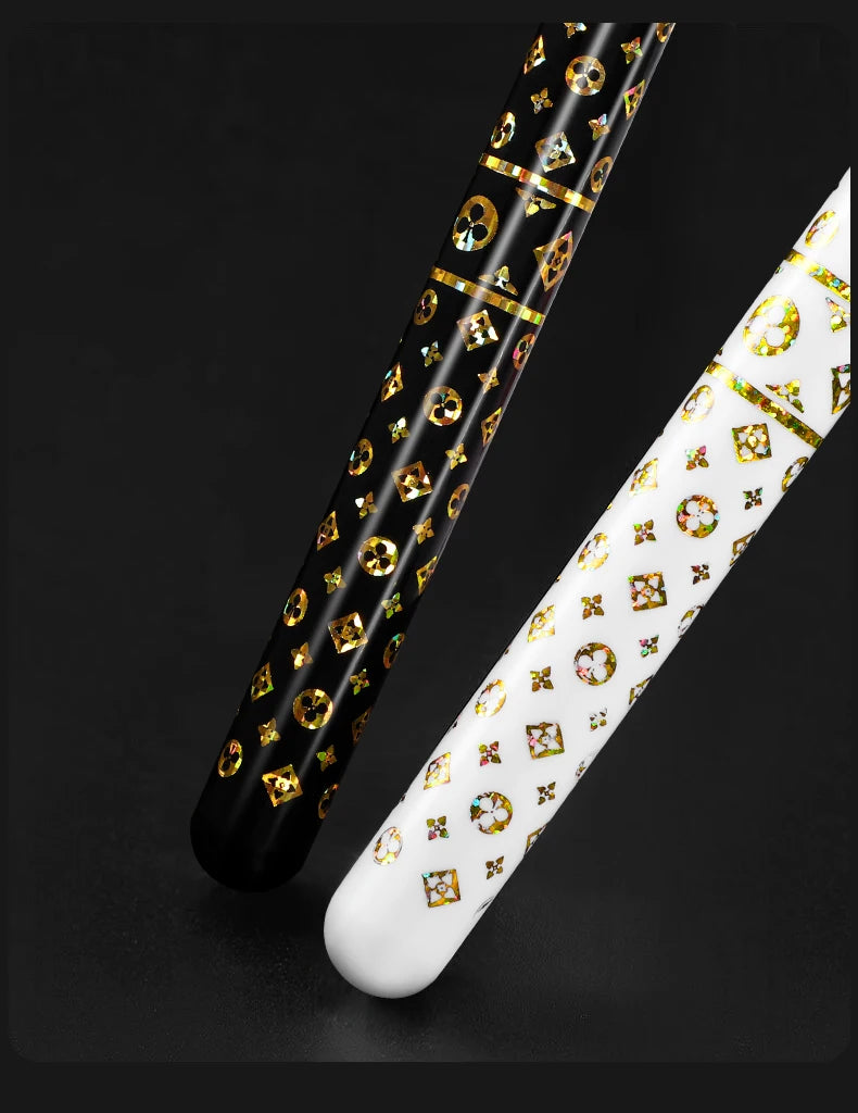 [6-Pcs Gift Boxes] New high-looking black gold printed small head household couple travel soft-bristle toothbrush