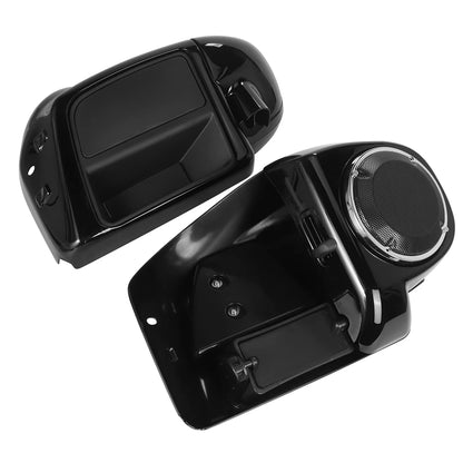 Motorcycle Lower Vented Fairing 6.5" Speakers Boxes Pod For Harley Touring Road Glide Electra FLHX FLTRX FLHTK 2014-2024