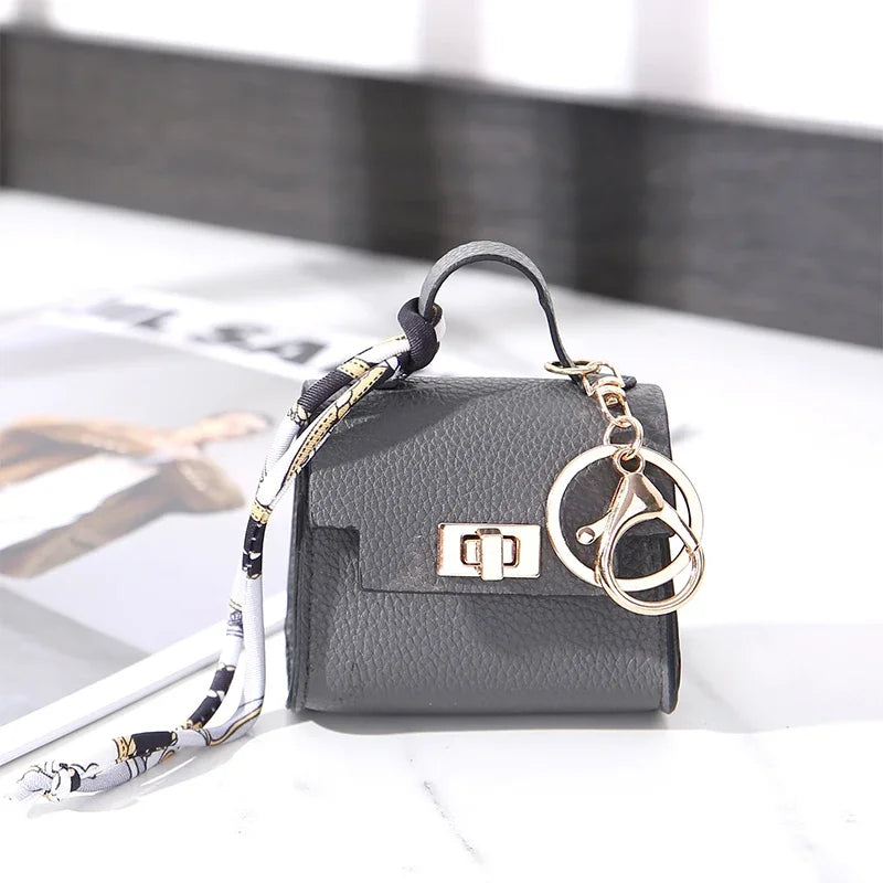 Mini Bag Pendant Small Keychain Case Bag Hanging Accessory Cute Earphone Storage Bag Pendant Keychain Bag Pendant Decoration
