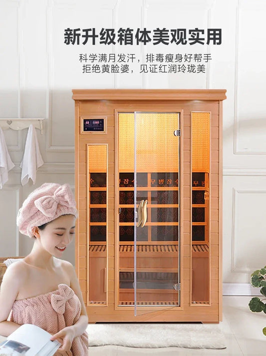 Sweat steam room household sauna room Tomalin sweat steam box energy module far infrared light wave room dry steamer