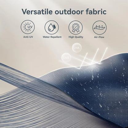 10ft Outdoor Patio Umbrellas for Outside, 3 Tier Vented Market Table Umbrella Windproof for Backyard, Deck, Customized