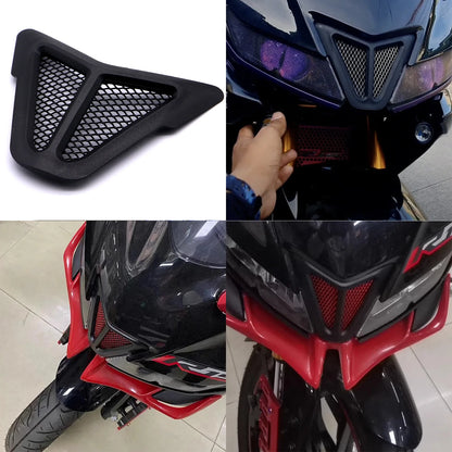 Dirt bike accessories moto decorative air Inlet Head Cover Aluminum Mesh Intake Guard Protector for Yamaha R15-V3 2017-2020