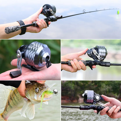 Sougayilang Colorful/Silver Fishing Reel 3.9:1 Gear Ratio&Double Roller Pin Paired with High Quality Ball Bearings Fishing Gear