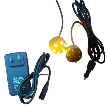 Underwater Lights 6-LED Light Ring For Fountain Fish Pond Water Garden 12V with Transformer tabletop water pump Decorative