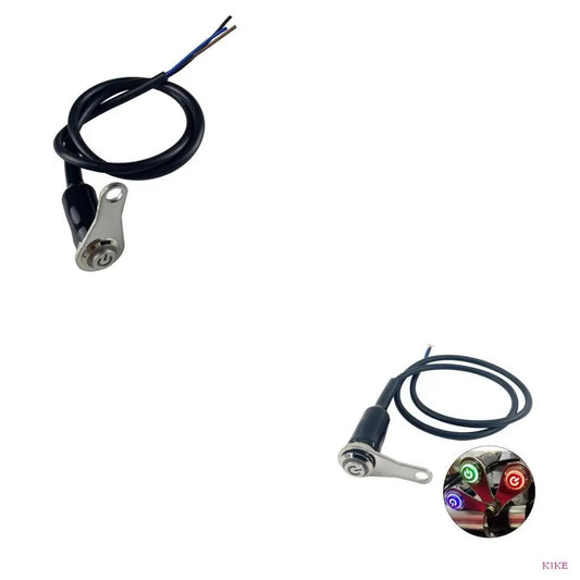 K1KE Durable CNCStart Engine On Off Self-lock Switch Button Motorbike Dirt Bike