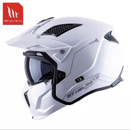 MT Street Fighter Motorcycle Helmet Detachable Combination Electroplated Gold Helmet ECE DOT Certification Full Face Casco Moto
