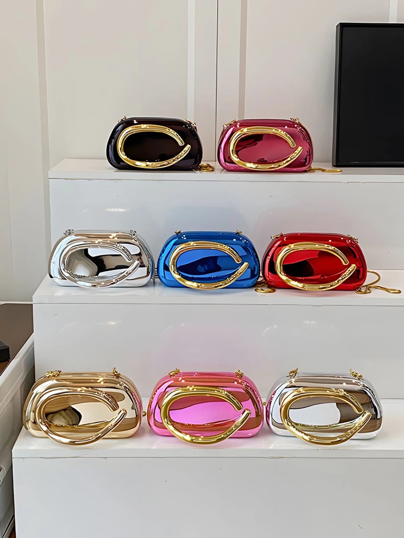 Fashion Elegant Acrylic Box Shaped Crossbody Bags Women Evening Bags party cute handbag Wedding Mini Wallet Banquet clutch bag