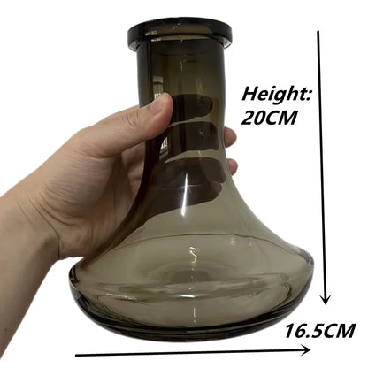 Big Size 26/20cm Hookah Base Glass Bottle Shisha Bottle Flask For Model Nargile Sheesha Narguile Chicha Cachimbas