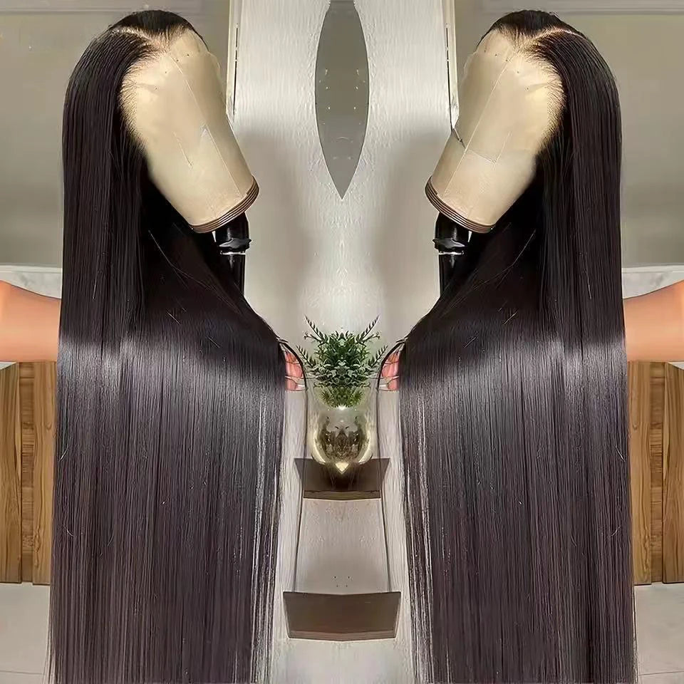 13X4X1 Lace Front Wig Synthetic 99J Red Burgundy 613 Honey Blonde Ginger Color Straight Prepluck Baby Hair Daily Party Glueless