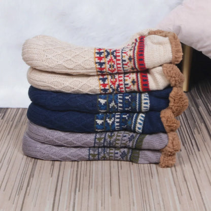 Fall and Winter Floor Socks Home Warm Women Men Socks Snow Socks Sleep Carpet Socks Slippers Socks Men Non-slip Yoga Socks 2025