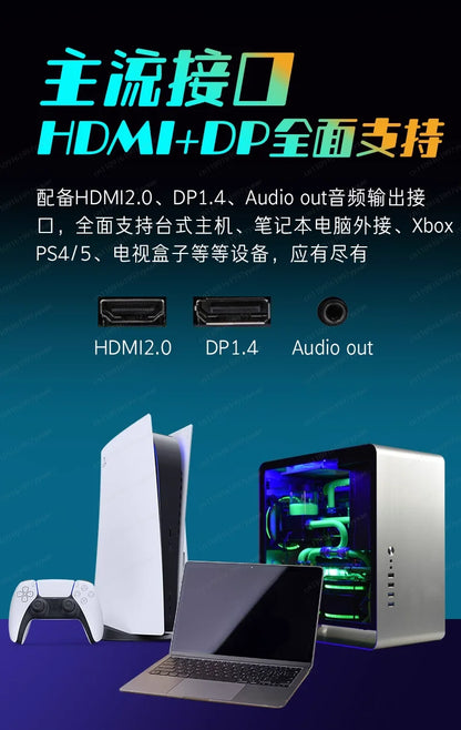New 34-inch hairtail screen monitor quasi-4K165HZ e-sports HVA fast response 21:9 large curved screen