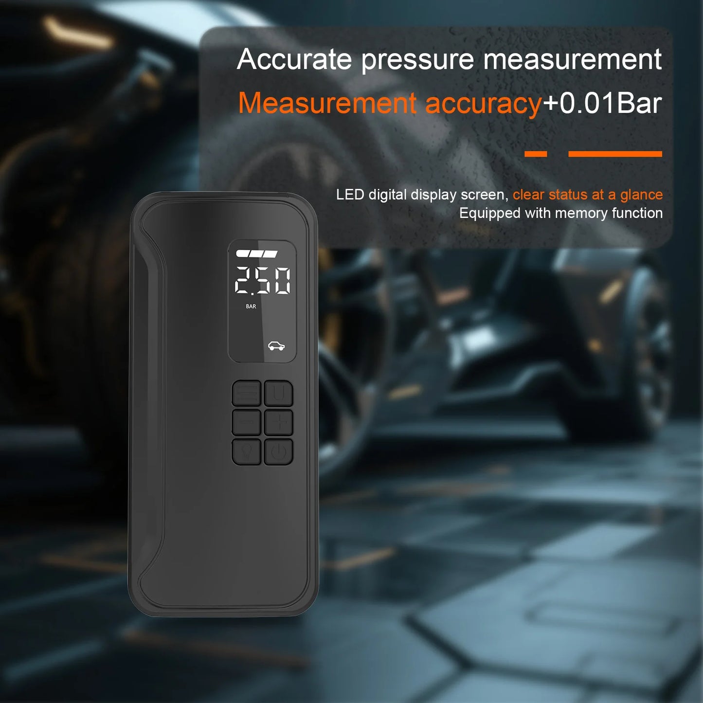 Wireless Air Pump 150psi Touch Screen/Key Portable Electric Tire Inflator For Car Bicycle Motorcycle Mini Air Compressor Injecto