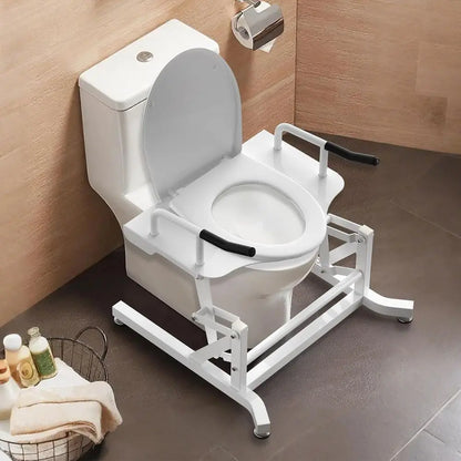 Electric Toilet Lift Seat - Powered Toilet Seat Risers with Handles for Seniors and Disabled, Height Adjustable, Support to 330l