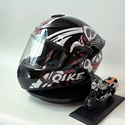 New Vintage Motorcycle Helmet Unisex Full Face Fog Proof Customizable Full Coverage Karting Helmet for Men And Women