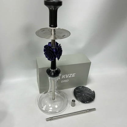MOZE KVZE Grid ROSE Hookah Shisha Set Arabic Hookah Single Tube