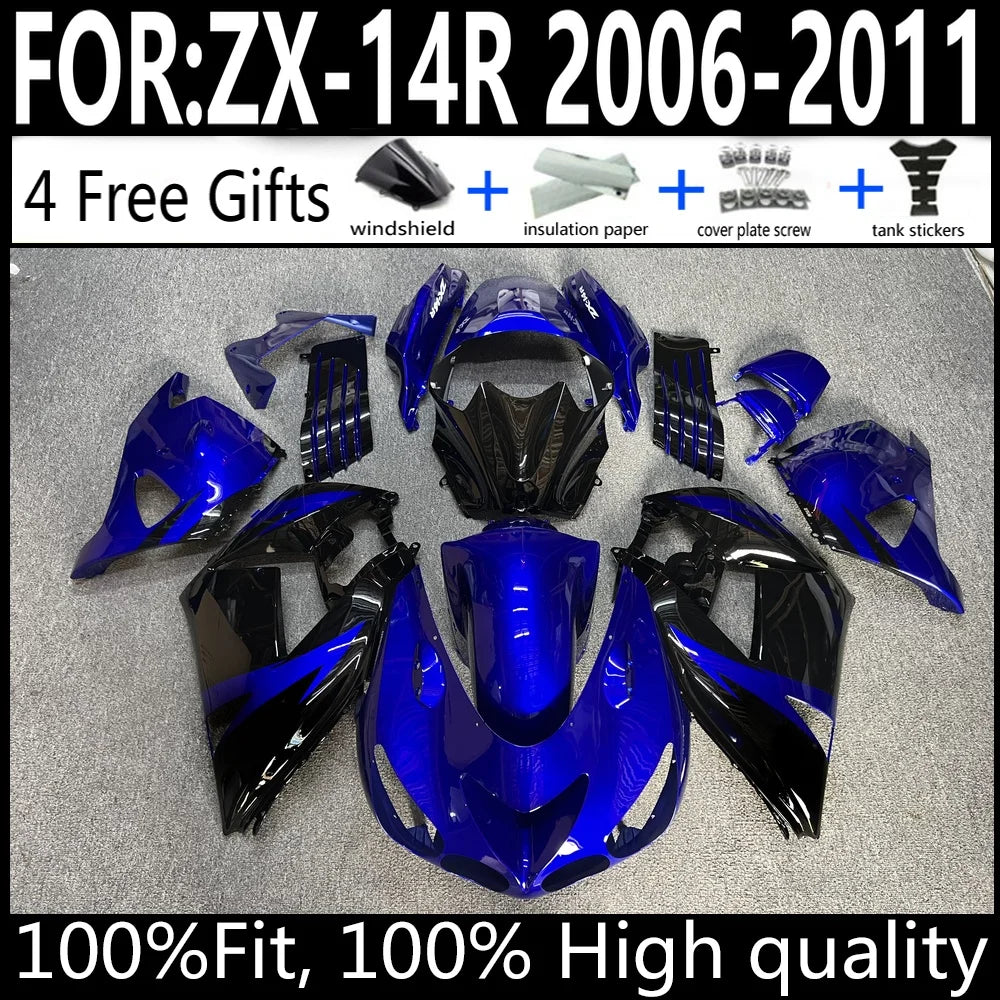 Kawasaki ZX-14R 06 07 08 09 10 11 ZX14R 2006-2011 Motorcycle Fairings Kit ABS Plastic Body Work Cowling Set Full Body