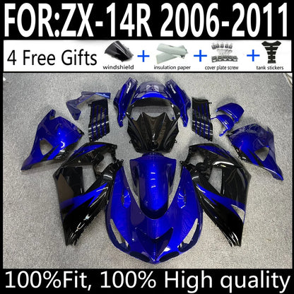 Kawasaki ZX-14R 06 07 08 09 10 11 ZX14R 2006-2011 Motorcycle Fairings Kit ABS Plastic Body Work Cowling Set Full Body
