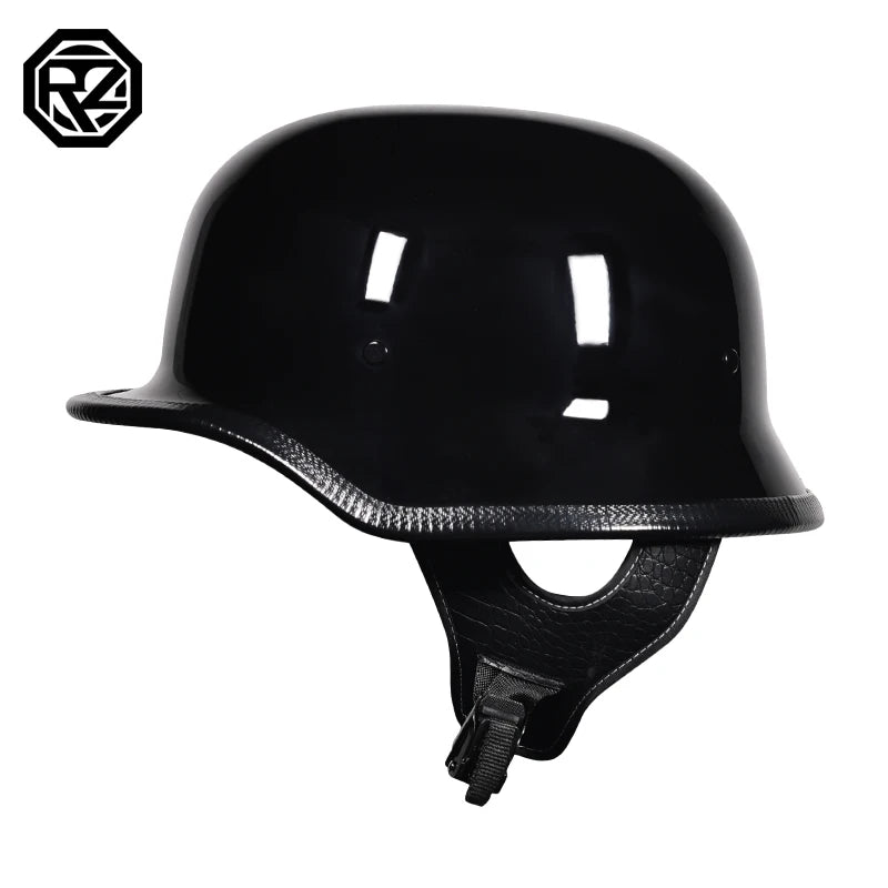 ORZ-309-Soldier Helmet Retro Half Helmet Motorcycle Male and Female Motorcycle Personality German Ladle Helmet Electric Vehicle