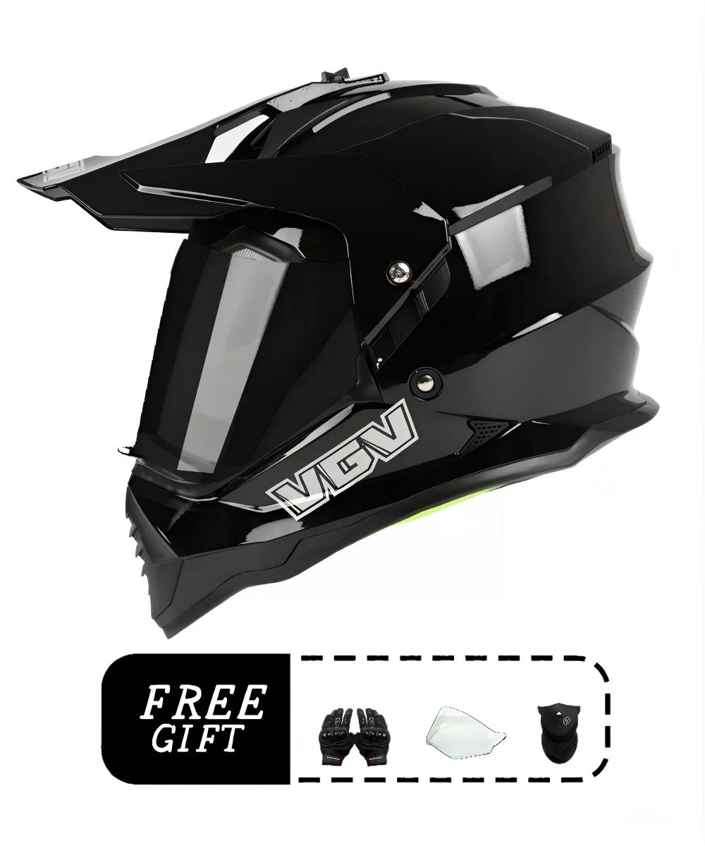 VGV motorcycle rally helmet buy one get three free, with a wide field of view design, suitable for off-road/downhill enthusiasts