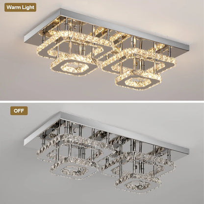 Crystal Ceiling Light Modern Crystal Led Chandelier Luxury Pendant Lighting  Home Decor Lamp Living Room Indoor Fixture Bedroom
