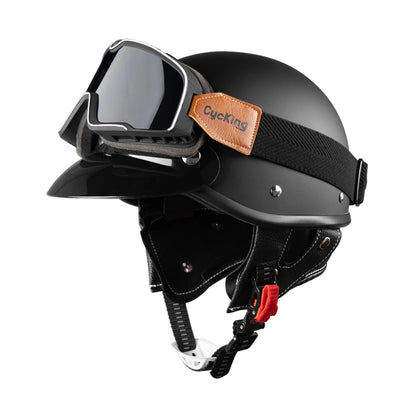 Cycking Motorcycle Helmet Four Seasons Riding Half Helmet Men Women Scooter Cute Retro