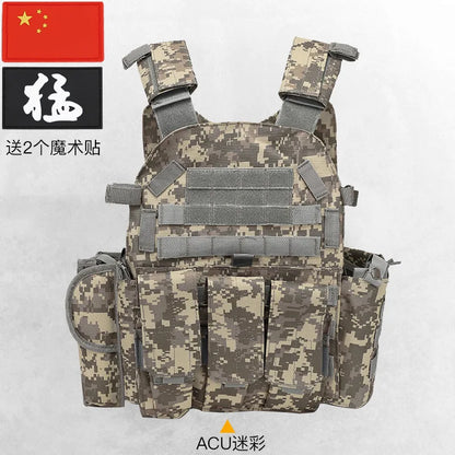 Nylon Tactical Vest Body Armor Hunting Carrier Airsoft Accessories CS Combat MOLLE Camo Military Army Vest for Outdoor Hunting