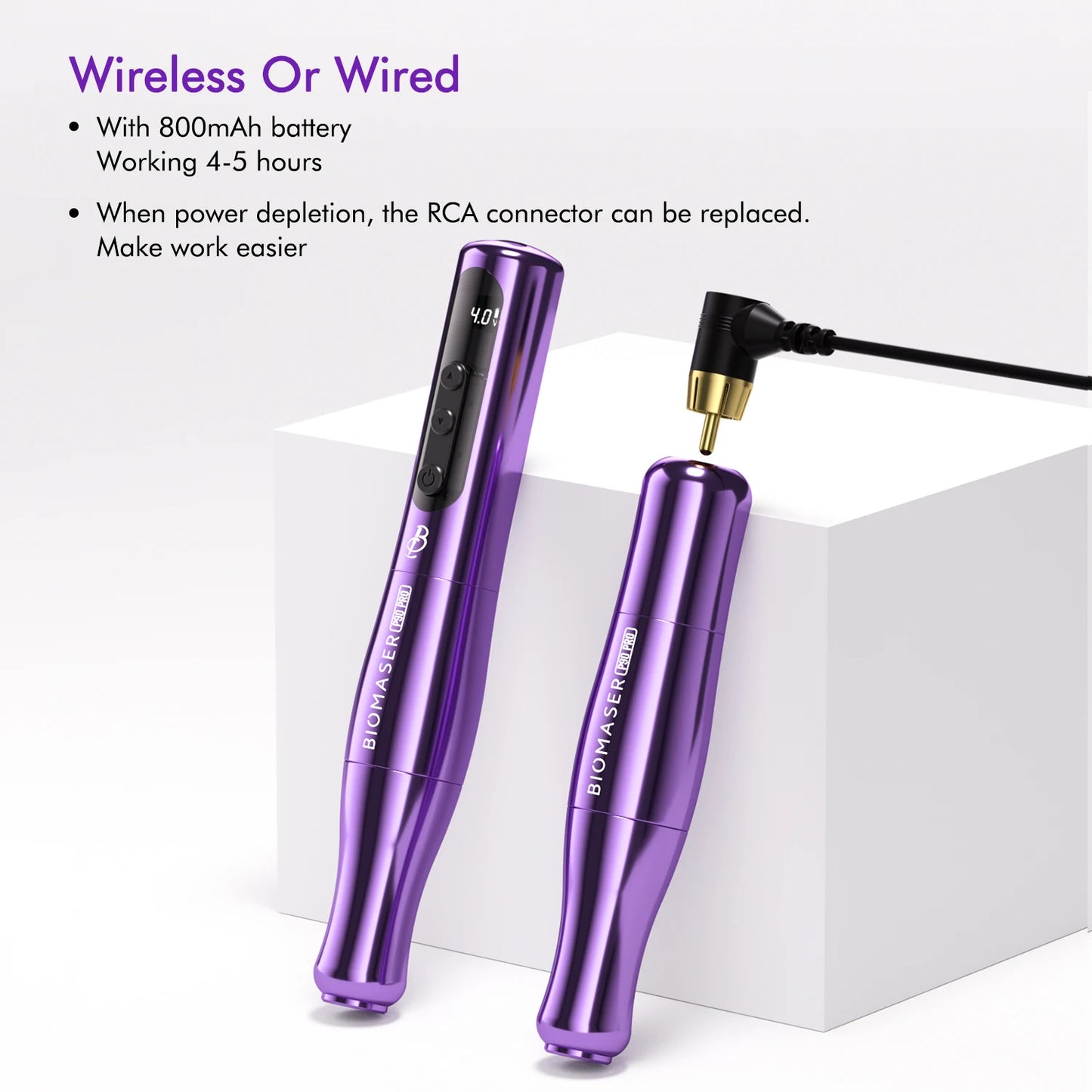 Wireless P90 Pro Tattoo Machine Rotary Tattoo Pen Original German Motor Power Battery 2400mAh Fast Charge Stroke 3.5mm