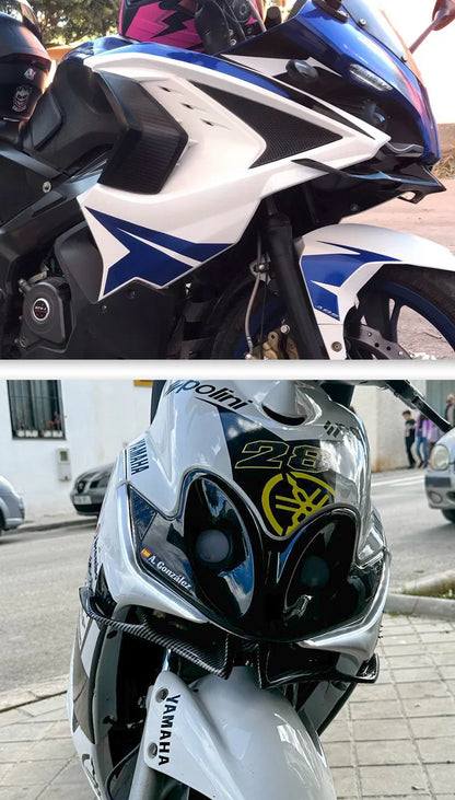 Motorcycle New Front Fairing Winglet Wing Cover Trim for YAMAHA R15 V3 2017 2018 2019 2020 2021 Shark Fin Beak Moto Accessories