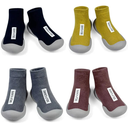 Baby Sock Shoes Anti Slip Toddler First Step Shoe Infant Floor Booties Newborns Rubber Sole Socks Home Slippers for Boys Girls