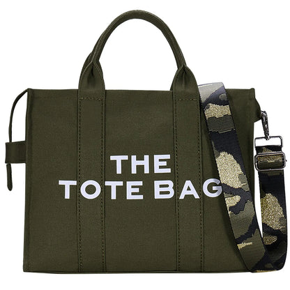 THE TOTE BAG Designer Fashion Handbag Shoulder Strap Crossbody Handbag Adjustable Large Capacity Canvas Women's Bag