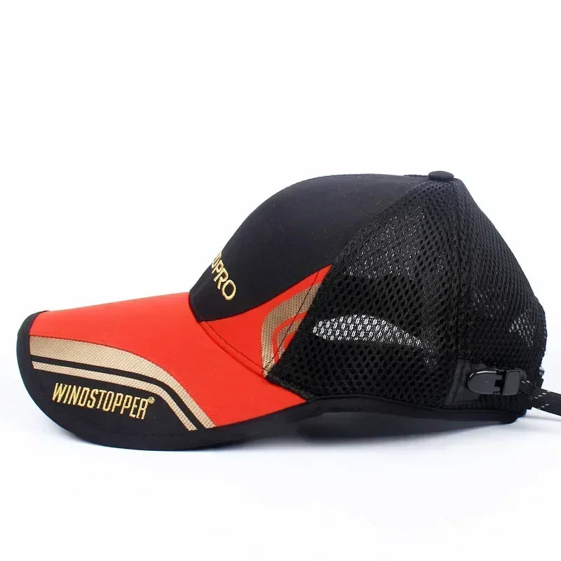 Fly Fishing Caps Fishing Hat Quick Dry Adjustable Outdoor Waterproof Sports Baseball Caps UV Protection Hat With Clip for Men