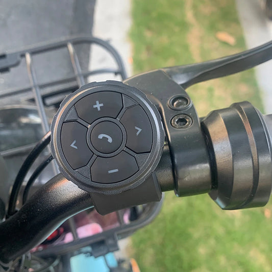 Wireless Remote Control for Motorcycle Helmet Earphone Bluetooth-compatible5.3 Bike Handlebar Media Controller Buttons