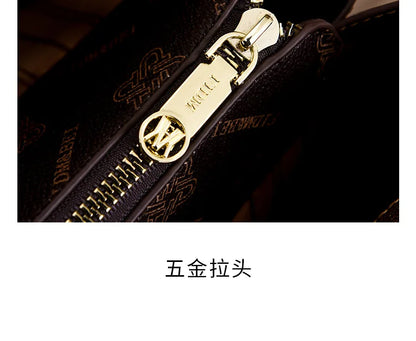 Luxury Brand Designer Women'S Handbag Leather Printed Shoulder Bag Large Capacity Classic Retro Crossbody Bag Commuting Tote Bag