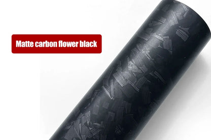 High Glossy Black Silver Red Forged Carbon Fiber Car Sticker on the Hood Adhesive Vinyl for Car Stickers Motorcycle Decal