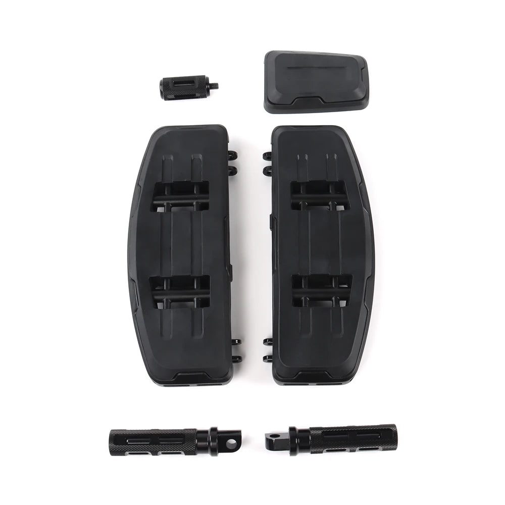 Fit For Harley Touring Road King Street Electra Glide Softail Deluxe FLD Fat Boy Trike 2024Motorcycle Rider Driver Footboard Kit