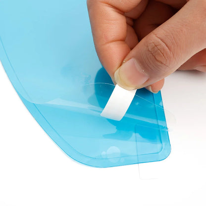 Universal Helmet Clear Rainproof Film Anti-Fog Film Helmet Lens Nano Coating Sticker Motorcycle Rainy Safety Driving Accessories