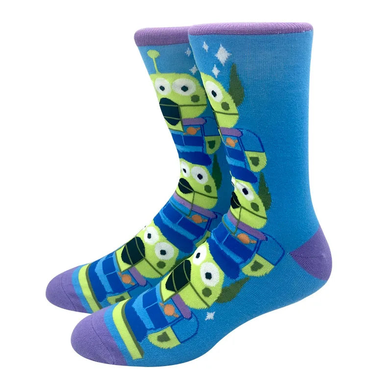 2023 New Anime Marvel Men Socks Long Sock Men‘s Knee-High Couples cosplay Sock Personality Hip Hop Harajuku Funny Sock for Women