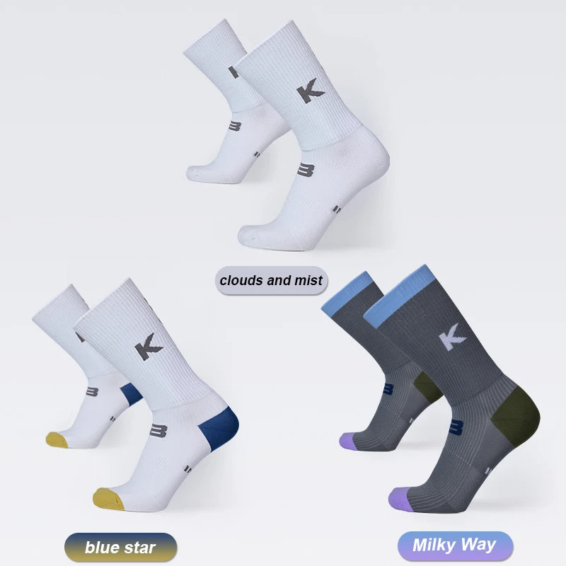 INBIKE Professional MTB Cycling Socks for Men Compression Bicycle Riding Socks Bike Stockings Man Soccer Sports Running Socks