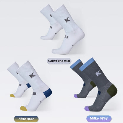 INBIKE Professional MTB Cycling Socks for Men Compression Bicycle Riding Socks Bike Stockings Man Soccer Sports Running Socks
